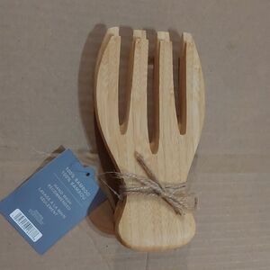 Natural Bamboo Salad Servers